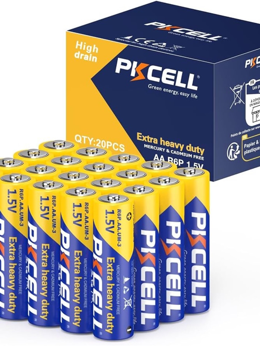 Extra Heavy Duty AA Batteries (12 pack)